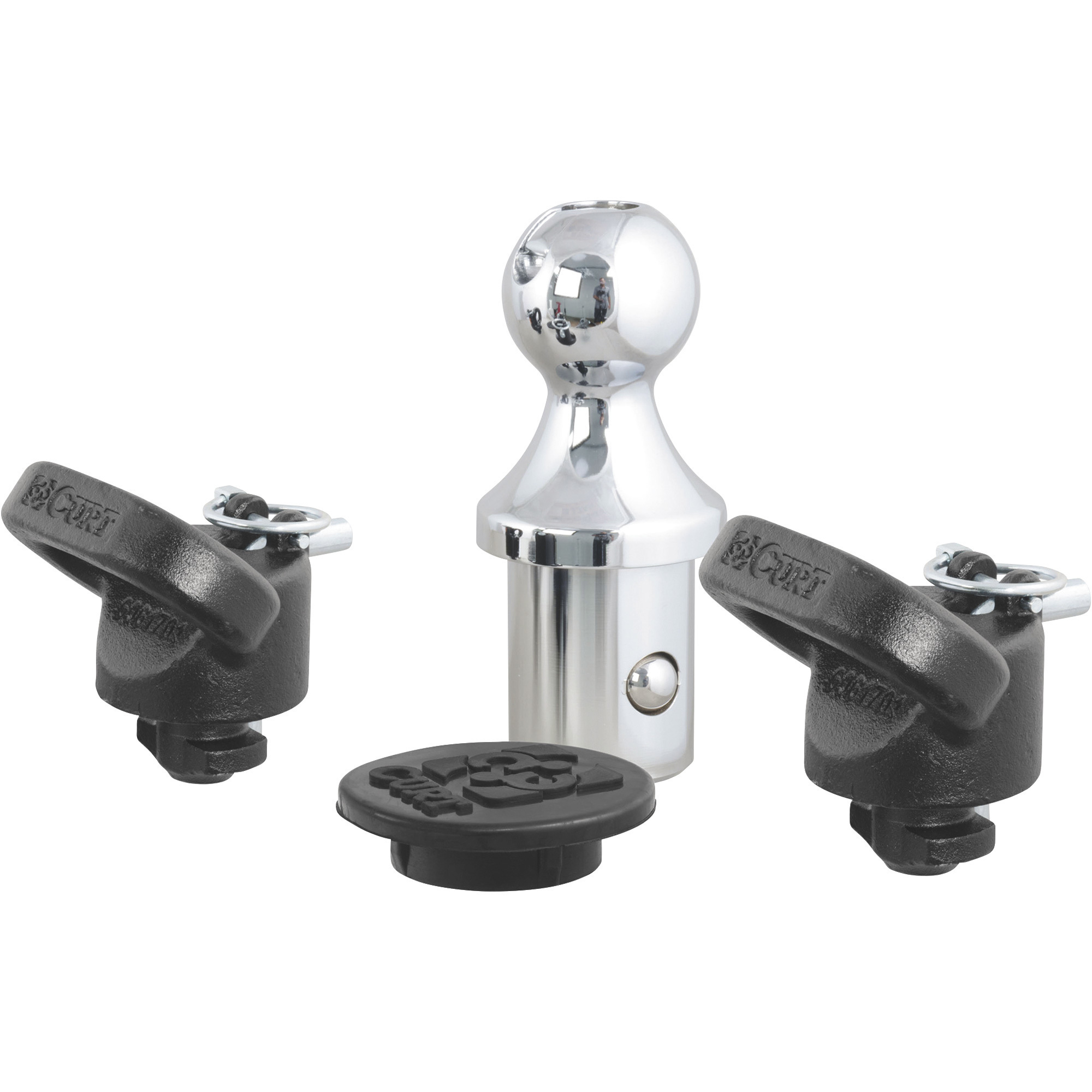 CURT OEM Puck System Gooseneck Ball and Safety Chain Anchor Kit, for Ram Puck System, Model# 60618